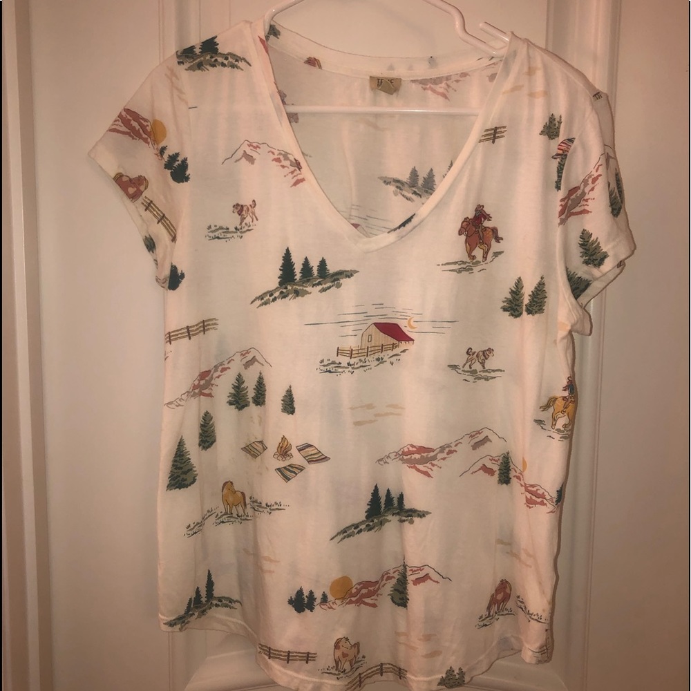 T shirt with western flare